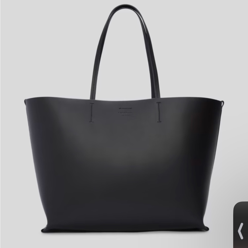 Everlane Black Leather Tote